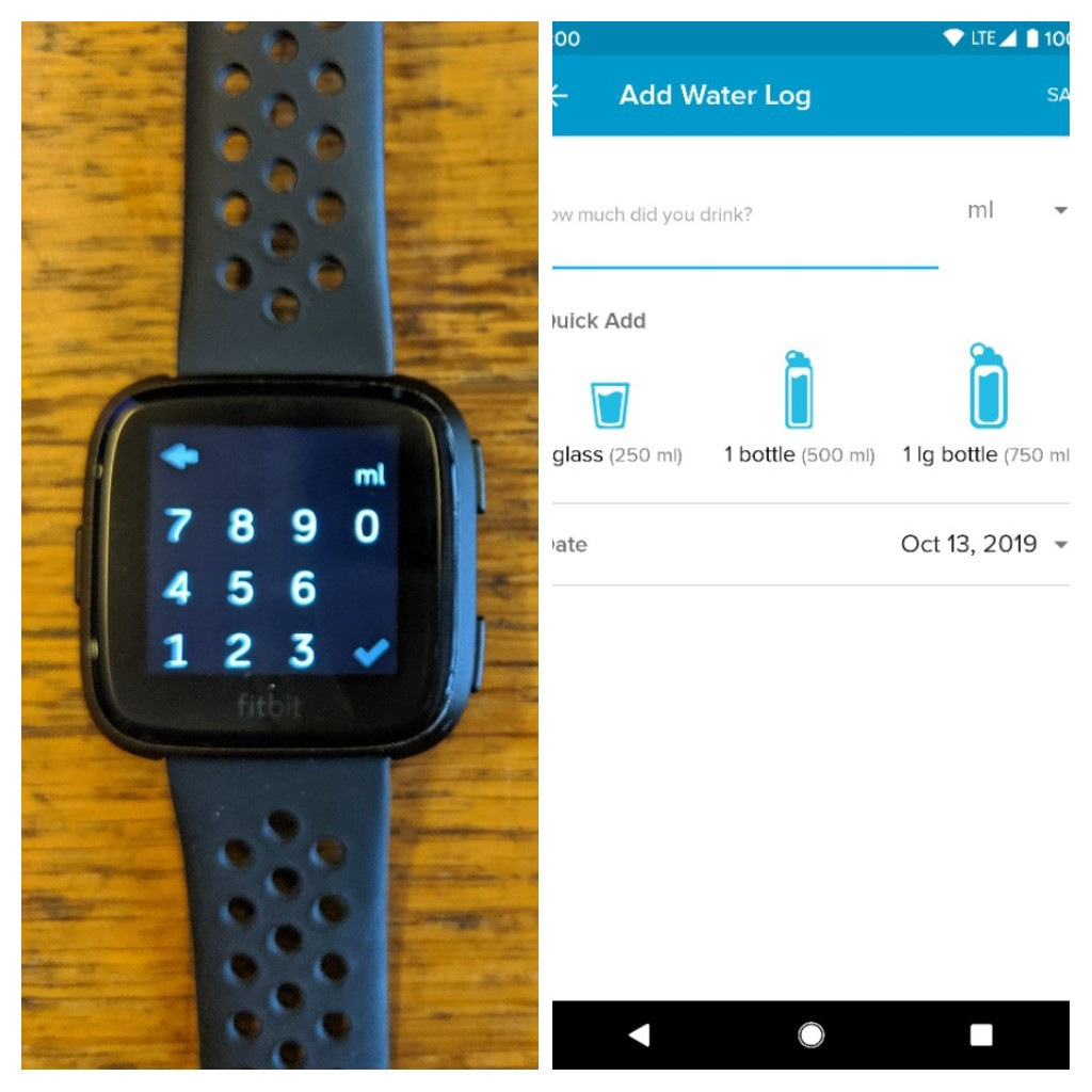 how to set drink water reminder on fitbit